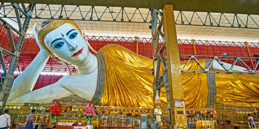 Big Buddha, Tempio Chaukhtatgyi - Yangon